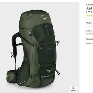Osprey Backpack, Aether 70 Pro in good condition! Men's S/M